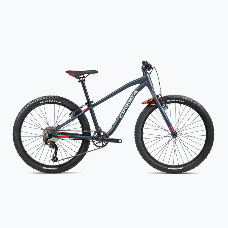 Bicicletta da bambino Orbea MX 24 Team 2023 blu indaco rosso vivo