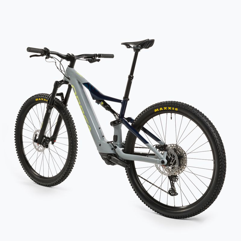 Orbea Rise H30 2023 bicicletta elettrica grigio iceberg/blu polvere di luna 3