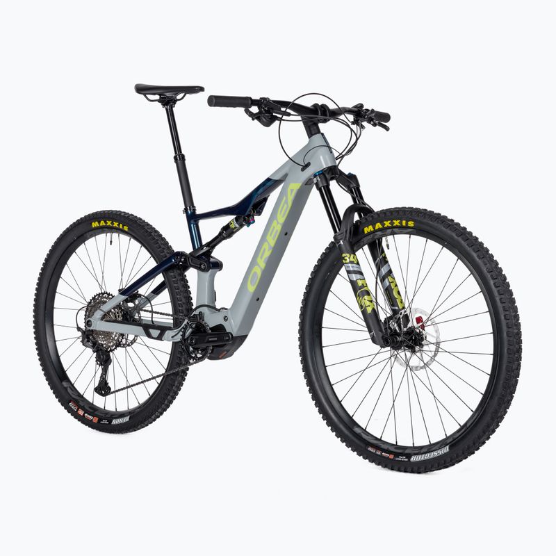 Orbea Rise H20 540Wh 2023 bicicletta elettrica grigio iceberg/blu polvere di luna 2