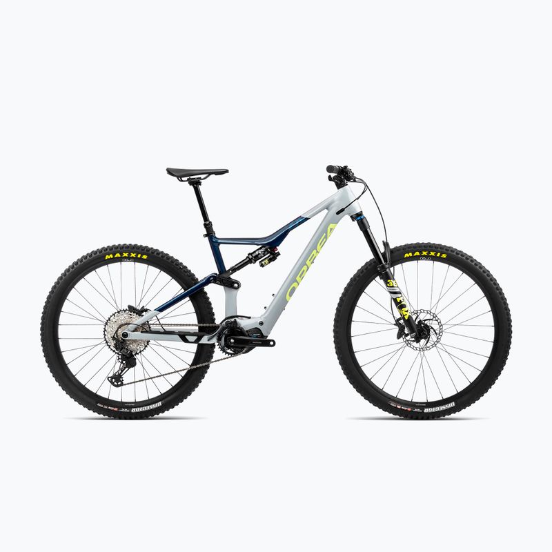 Orbea Rise H10 42V 540Wh 2023 bici elettrica grigio iceberg/blu polvere di luna