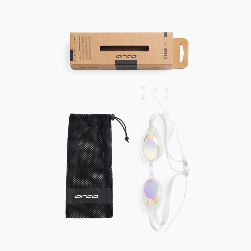 Occhialini da nuoto Orca Killa Speed mirror white 5