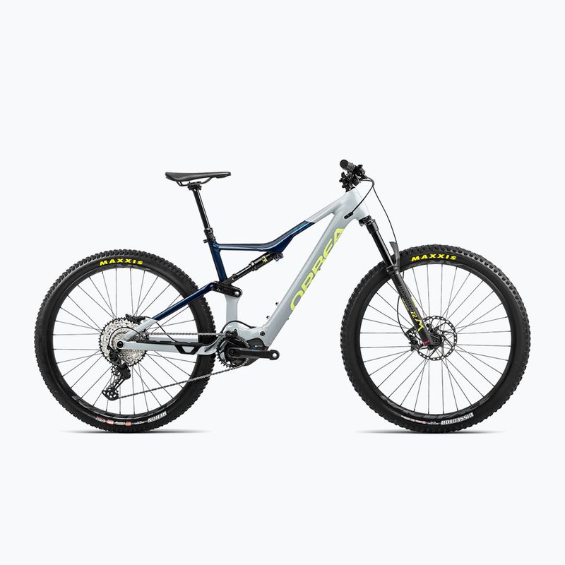 Orbea Rise H30 540Wh 2022 bici elettrica grigio ghiaccio/blu polvere