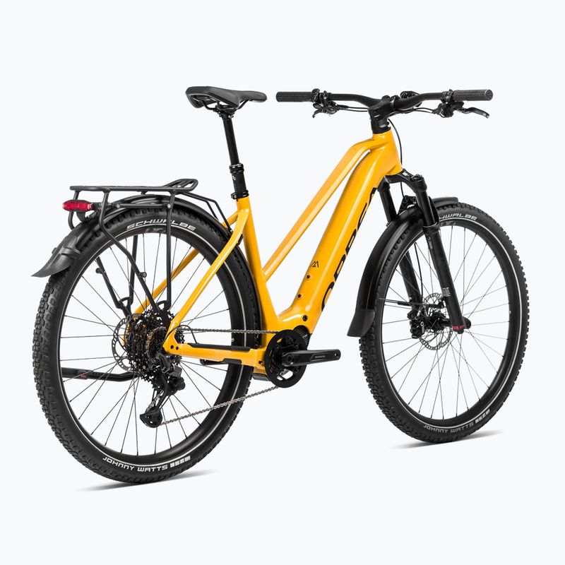 Orbea Kemen Mid SUV 30 540Wh 2024 mango/nero bici elettrica 3