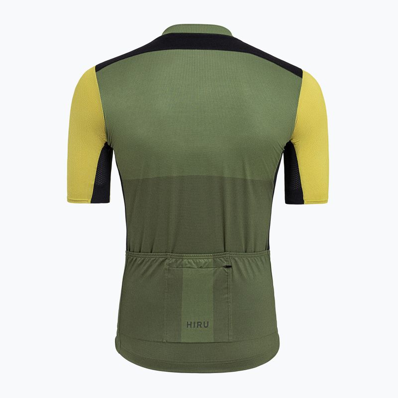 Maglia da ciclismo HIRU Advanced Cargo verde da uomo 3