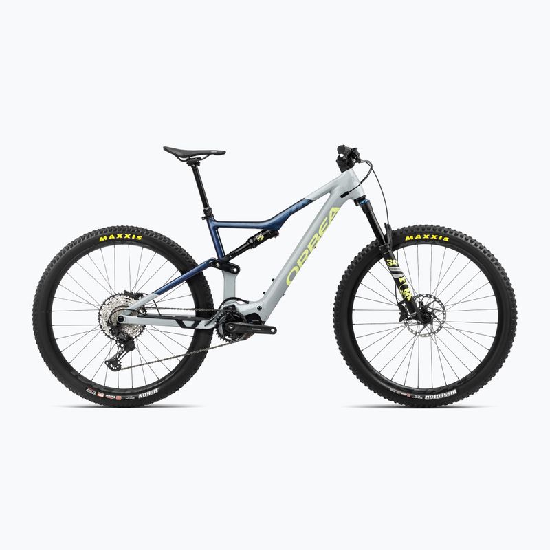 Orbea Rise H20 540Wh 2024 bici elettrica grigio iceberg/blu polvere di luna