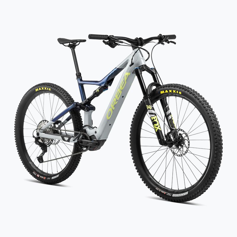 Orbea Rise H20 540Wh 2024 bici elettrica grigio iceberg/blu polvere di luna 2