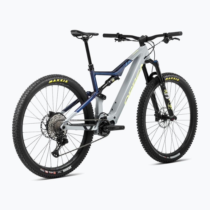 Orbea Rise H20 540Wh 2024 bici elettrica grigio iceberg/blu polvere di luna 3