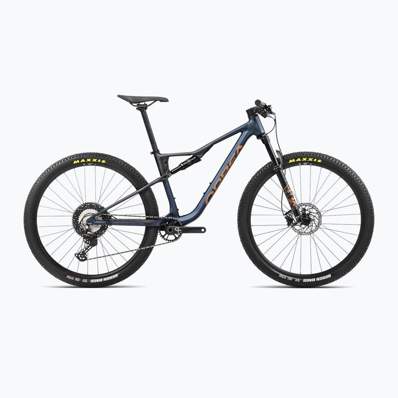 Orbea Oiz H30 2024 blu polvere di luna / arancio leo mountain bike
