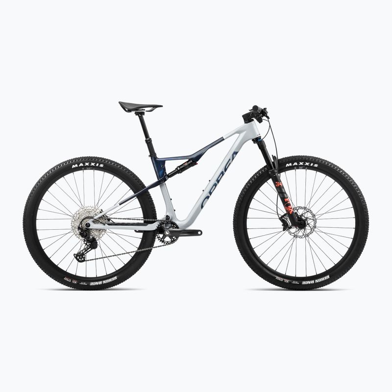 Orbea Oiz M30 2024 halo argento/blu vista carbonio mountain bike