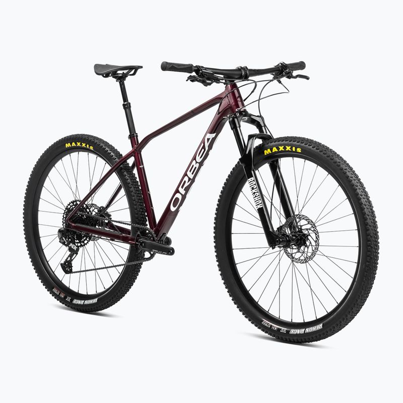 Orbea Alma H30 2024 rosso scuro metallizzato/bianco metallizzato mountain bike 2