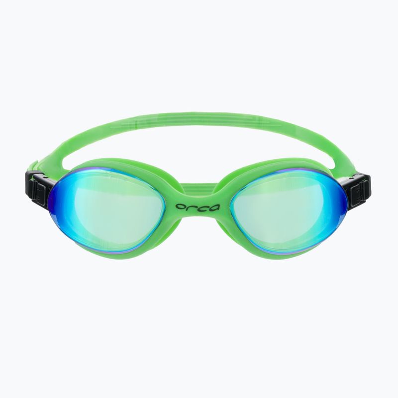 Occhiali da nuoto Orca Killa 180 verde lime/specchio 2