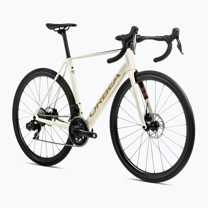 Orbea Orca M30 2025 avorio bianco/bordeaux/vulcano bici da strada 3