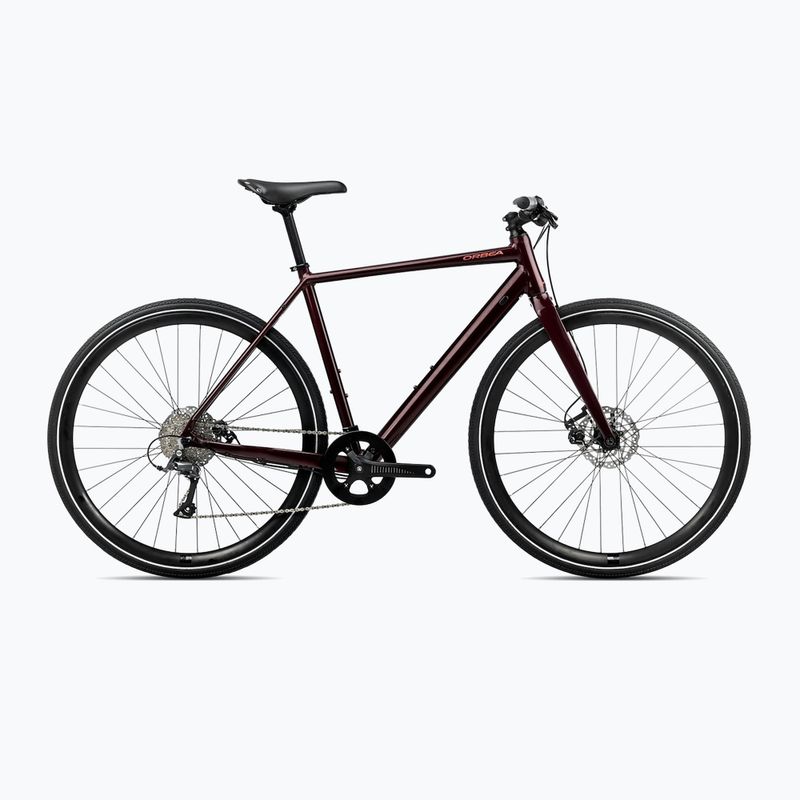 Orbea Vector 35 2025 rosso bordeaux metallizzato city bike