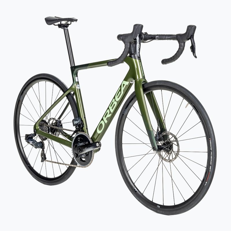 Orbea Orca M21e Team PWR 2022 bicicletta da strada verde militare/verde scuro 2