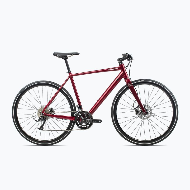 City bike Orbea Vector 2022 rosso scuro metallizzato