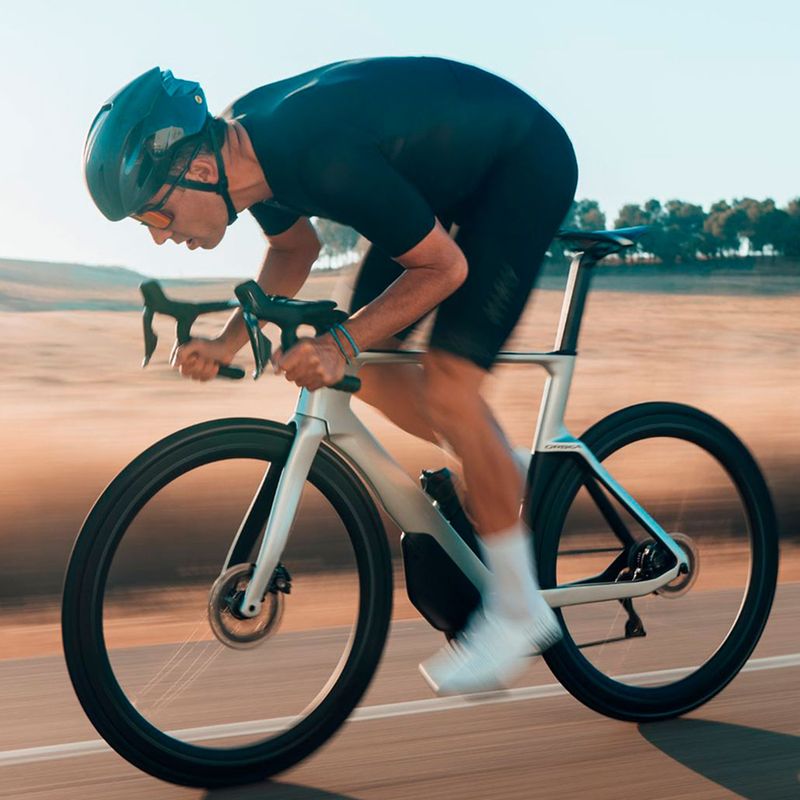Orbea Orca Aero M31el LTD PWR 2022 argento bicicletta da strada 15