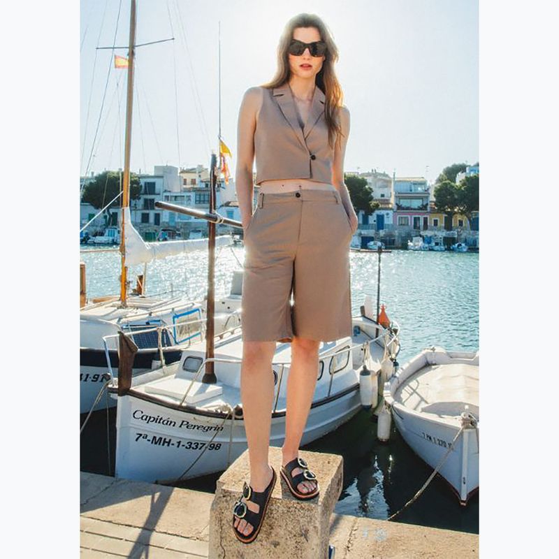 Genuins Galia Leather Dress nero infradito da donna 9
