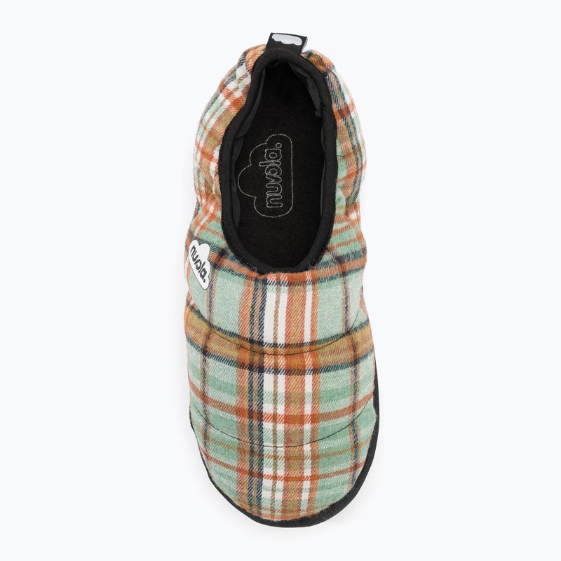 Pantofole invernali Nuvola Classic Scotland verde/arancione 6