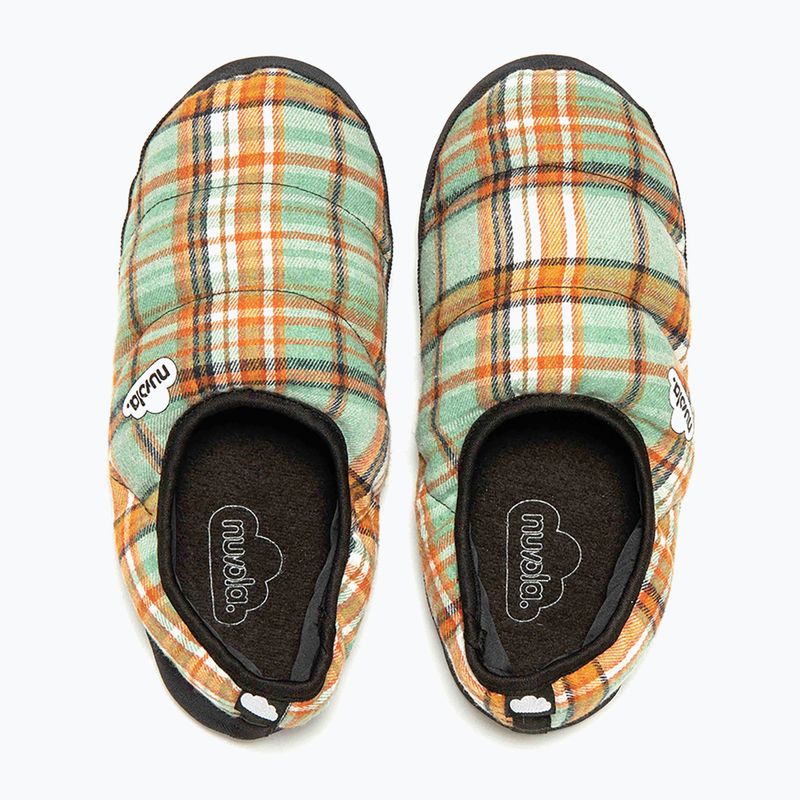 Pantofole invernali Nuvola Classic Scotland verde/arancione 11