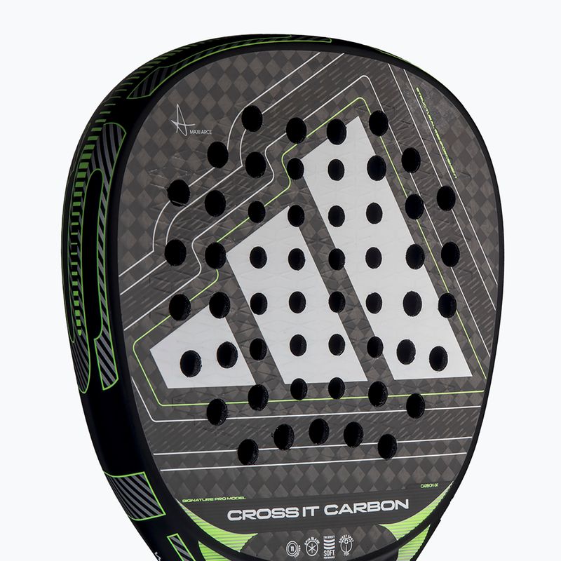 Racchetta da padel adidas Cross IT Carbon 2026 black/lime 5