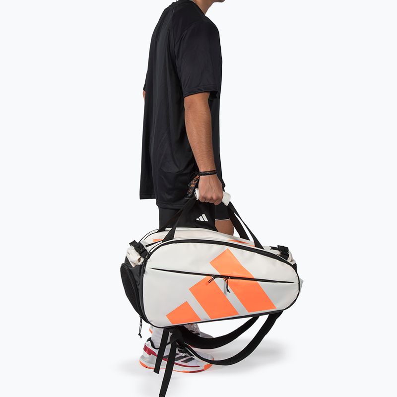 Borsa da padel adidas Multigame Racket Bag 2026 off white/orange 5