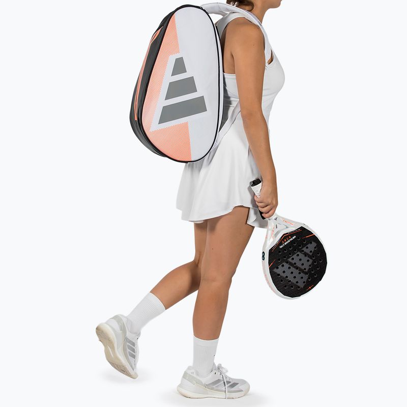 Borsa per padel adidas Control Racket Bag 2026 white/orange 5