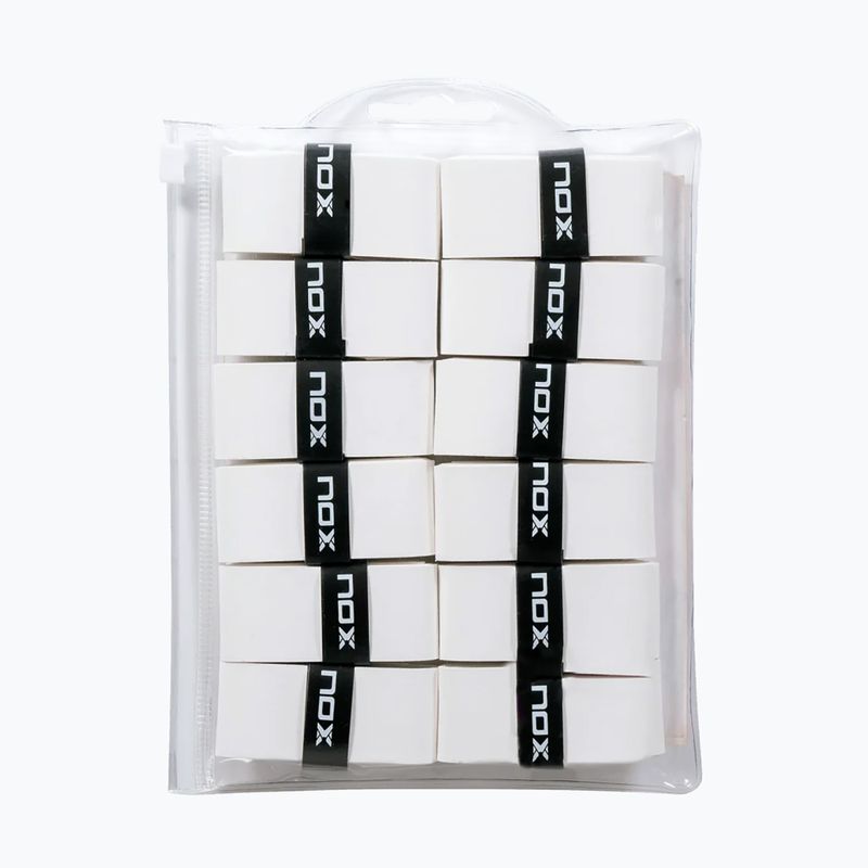 Overgrip per racchette da tennis NOX Pro Overgrip 12 pack white
