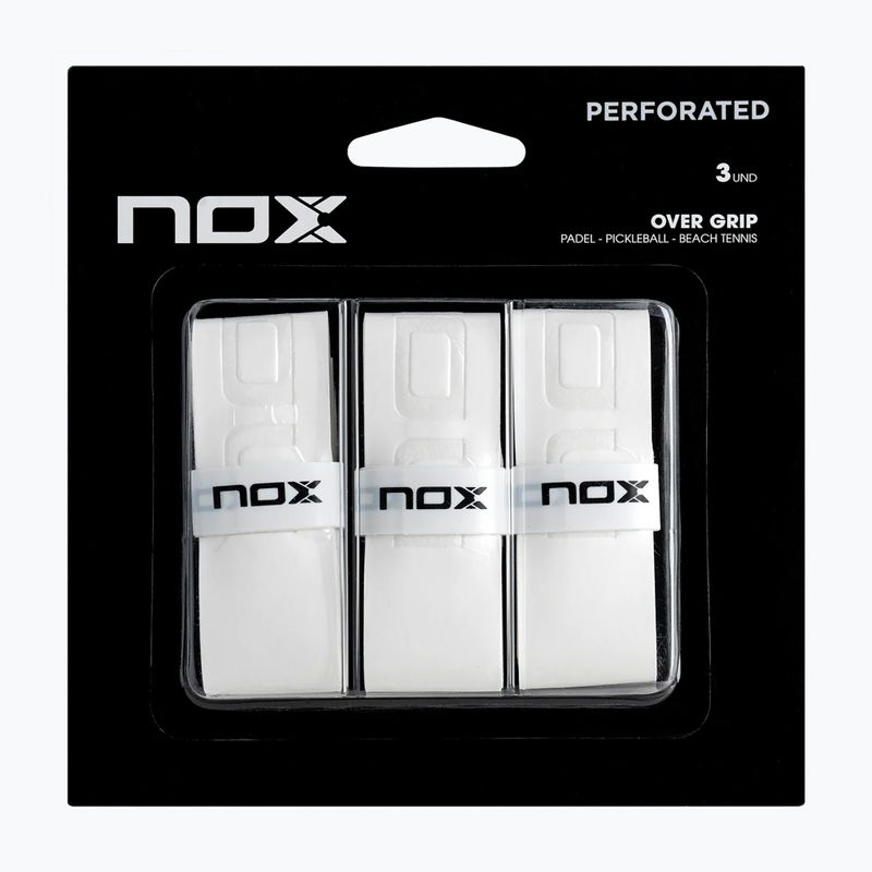 Manopole per padel NOX Pro Overgrip 3 pcs. white