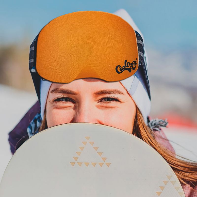 Custodia per maschere da sci COOLCASC Orange Goggle Cover 2