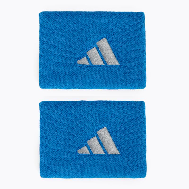Polsini in spugna adidas Wristband L 2 pezzi blue/grey
