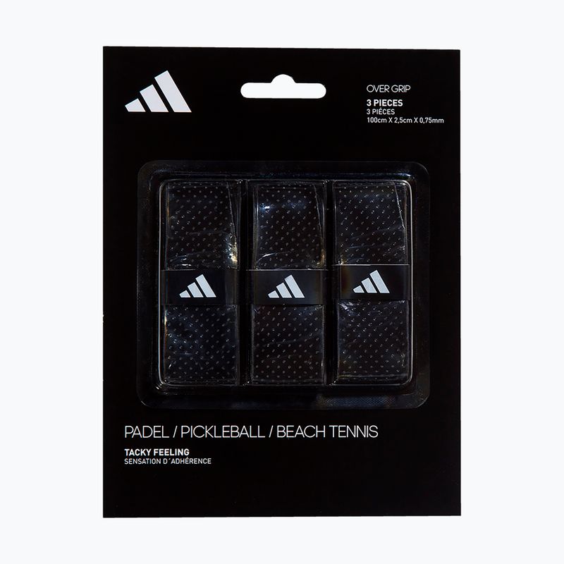 Overgrip per racchette da padel adidas Padel Overgrip Set 3 pcs. black 4
