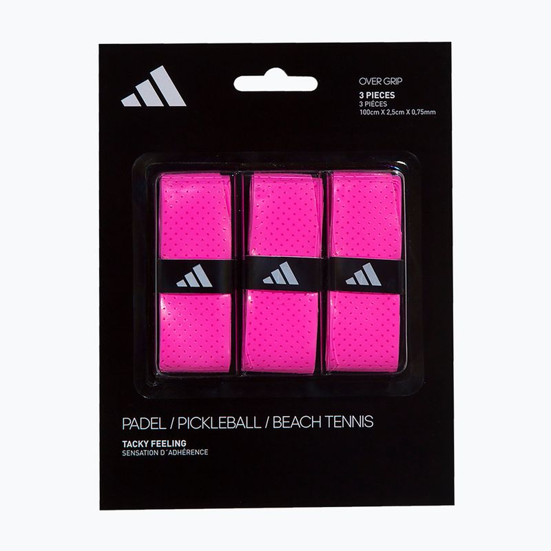 Overgrip per racchette da padel adidas Padel Overgrip Set 3 pcs. pink 4
