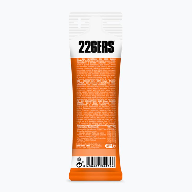 226ERS Gel energetico BCAA salato ad alta energia 76 g arancio 2