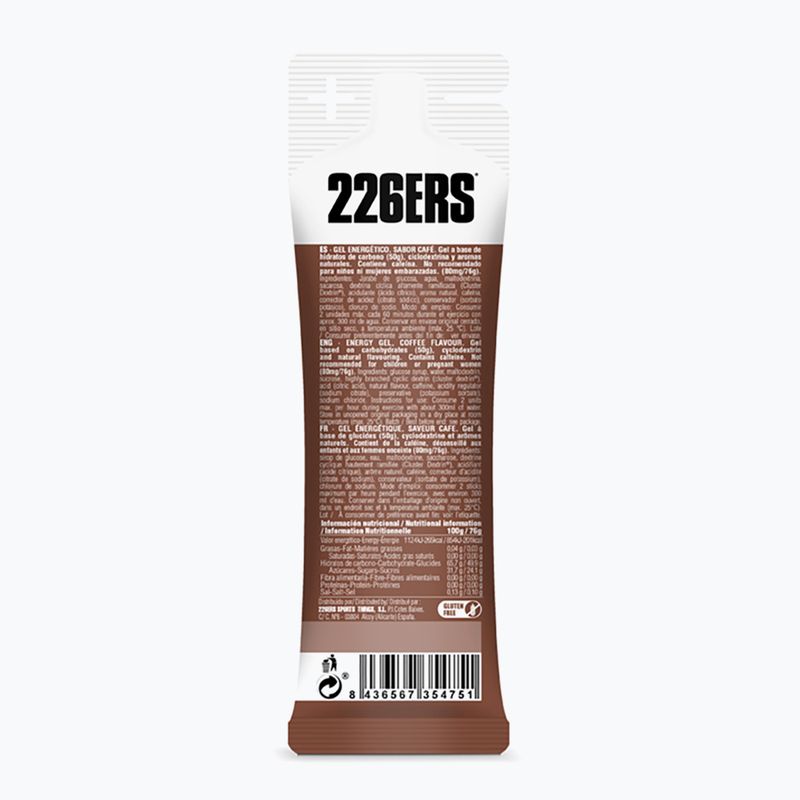 226ERS High Energy Gel energetico alla caffeina 76 g caffè 2