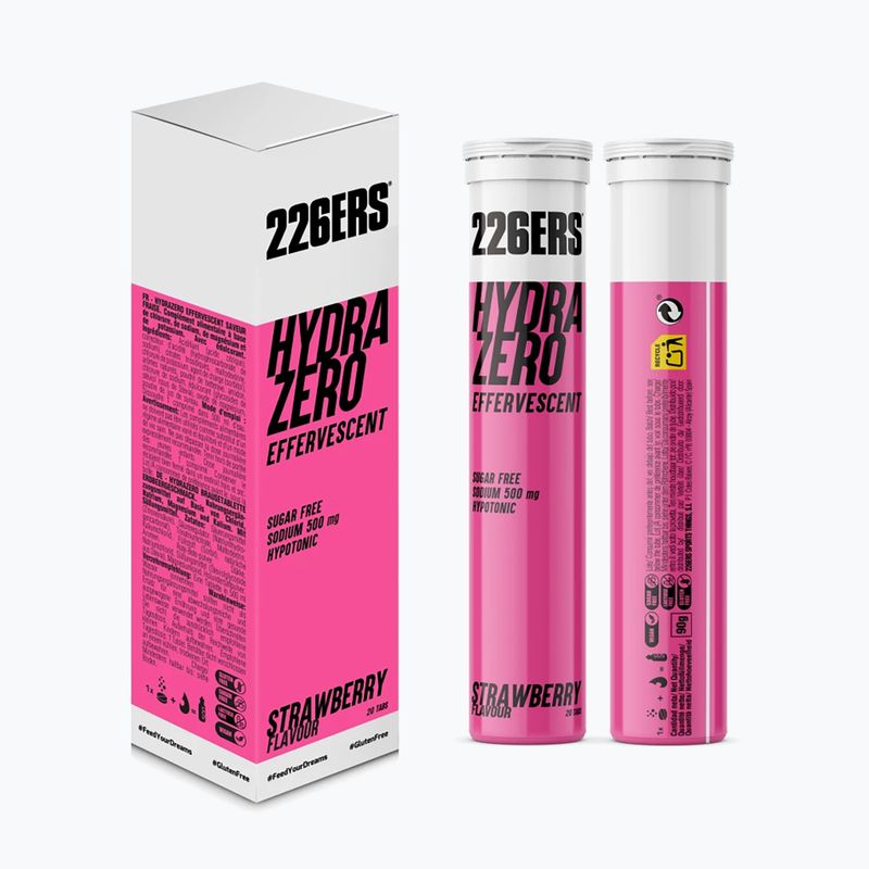 Bevanda ipotonica 226ERS Hydrazero Effervescente 20 compresse alla fragola 3