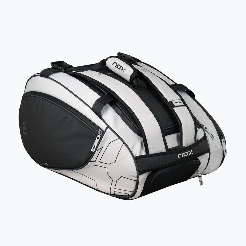 Borsa da padel NOX Luxury Master Series Padelbag 60 l white/black 2