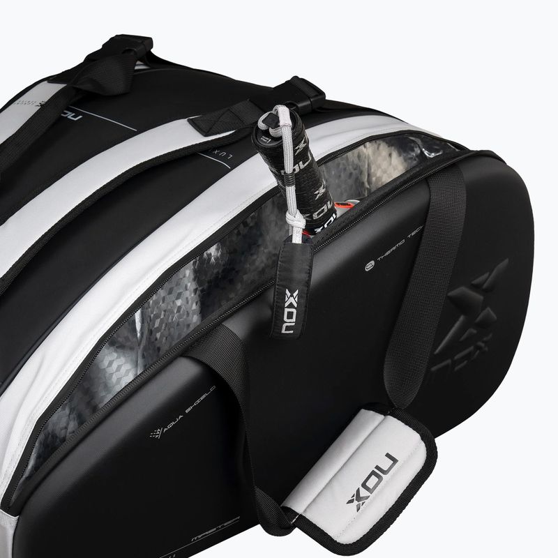 Borsa da padel NOX Luxury Master Series Padelbag 60 l white/black 6