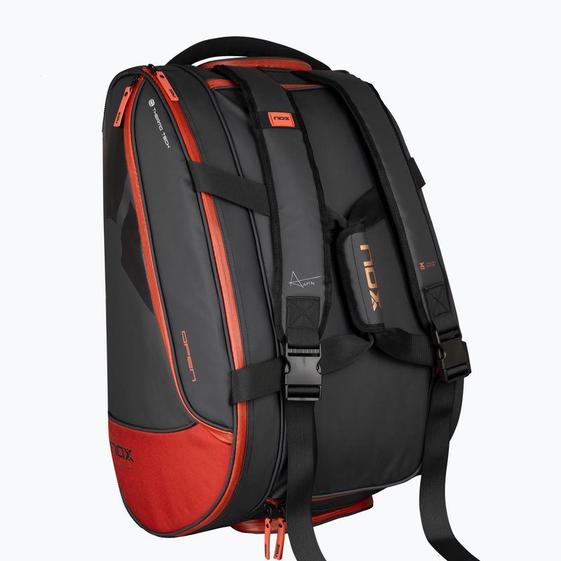 NOX Luxury Open Series sacchetto per padelle 60 l nero/rosso 6