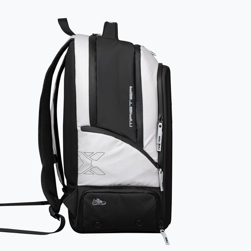 Zaino per padel NOX Luxury Master Series Backpack 30 l white/black 4