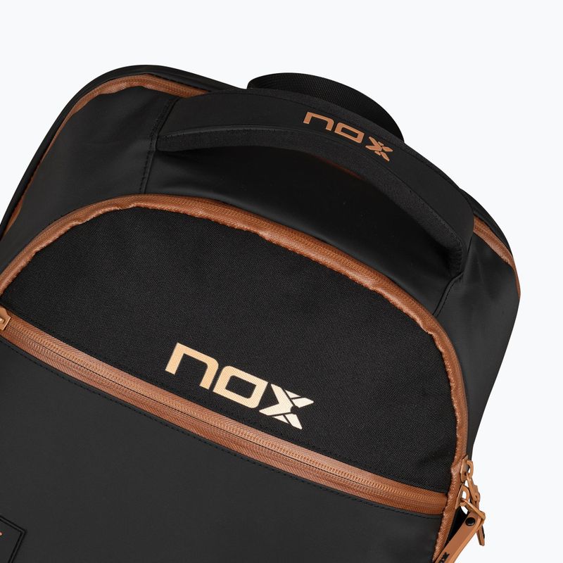 Zaino per padel NOX Luxury Open Series Backpack 30 l black/brown 5