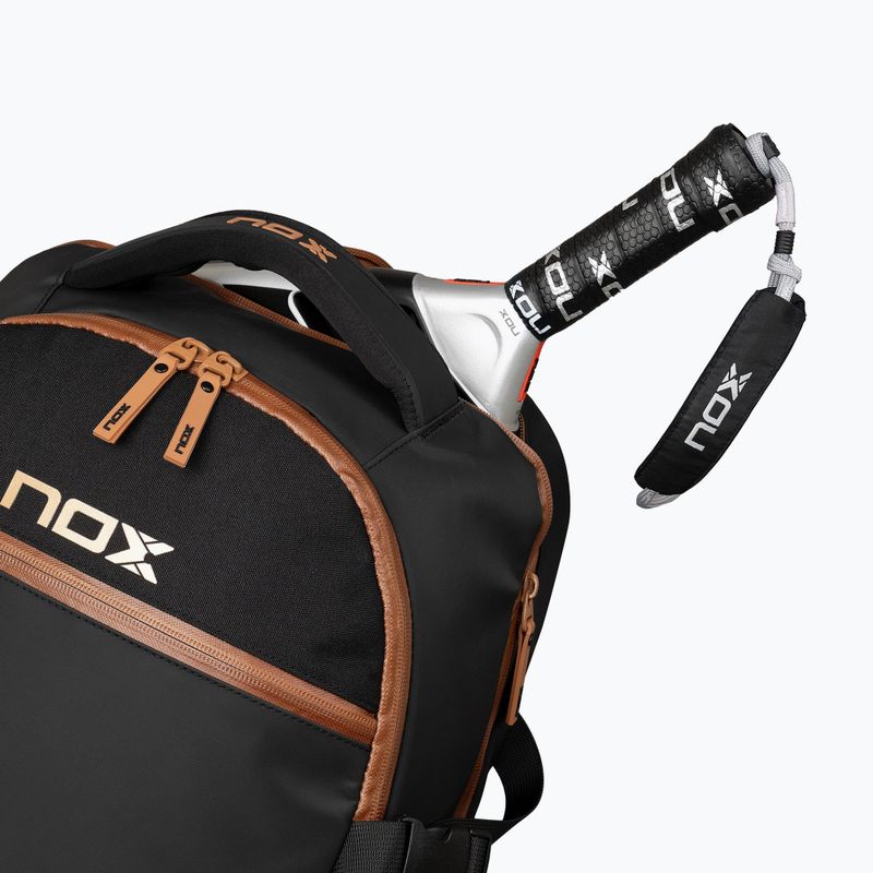 Zaino per padel NOX Luxury Open Series Backpack 30 l black/brown 6