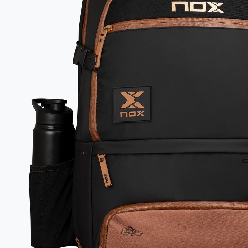 Zaino per padel NOX Luxury Open Series Backpack 30 l black/brown 9