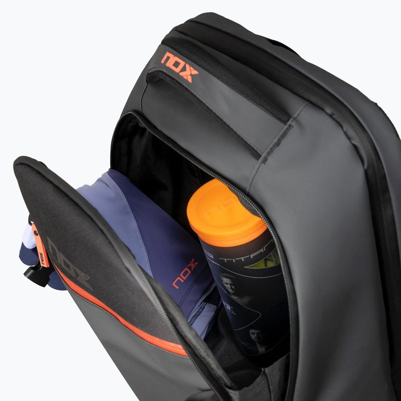 Zaino per padel NOX Luxury Open Series Backpack 30 l black/red 9