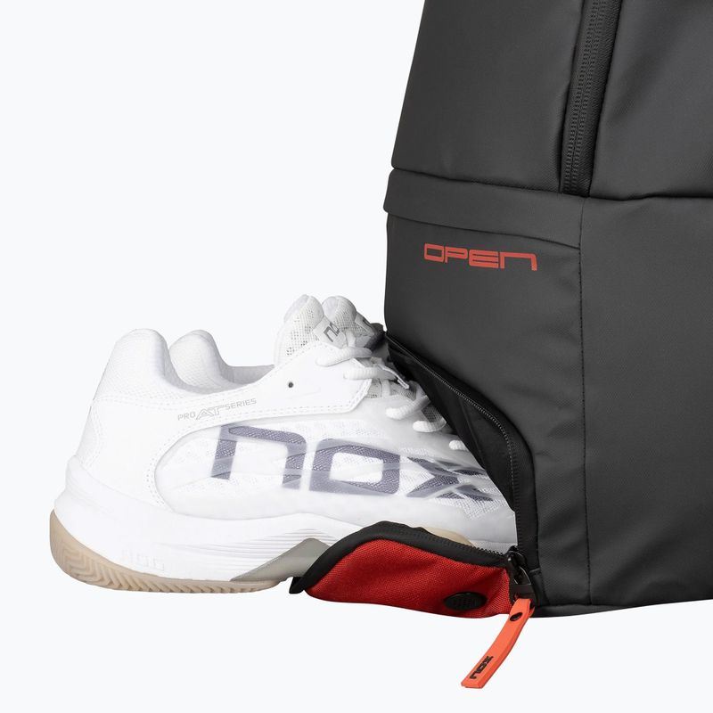Zaino per padel NOX Luxury Open Series Backpack 30 l black/red 10