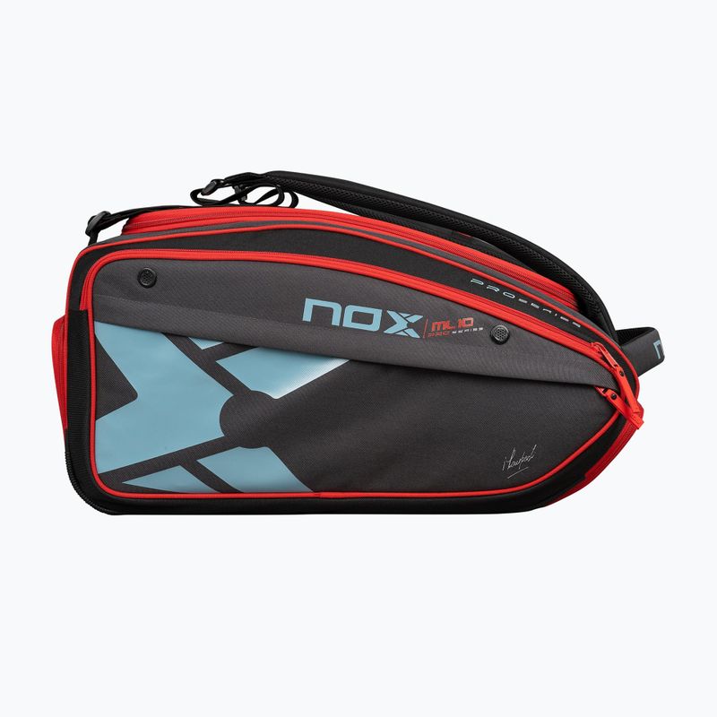 Borsa da padel NOX ML10 Competition XL Compact Padelbag 80 l grey/black/orange