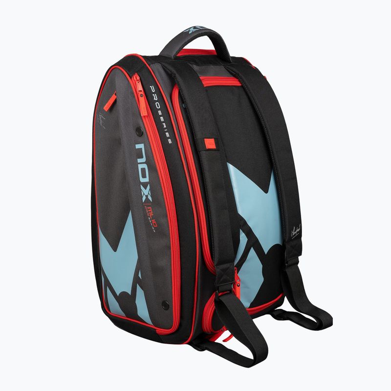 Borsa da padel NOX ML10 Competition XL Compact Padelbag 80 l grey/black/orange 4