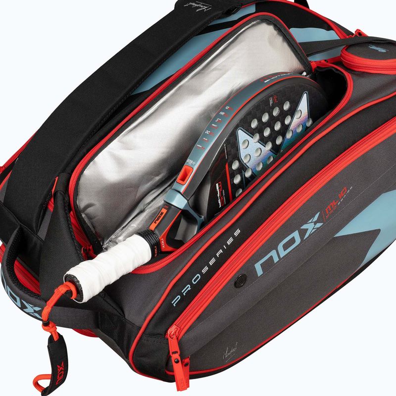 Borsa da padel NOX ML10 Competition XL Compact Padelbag 80 l grey/black/orange 7