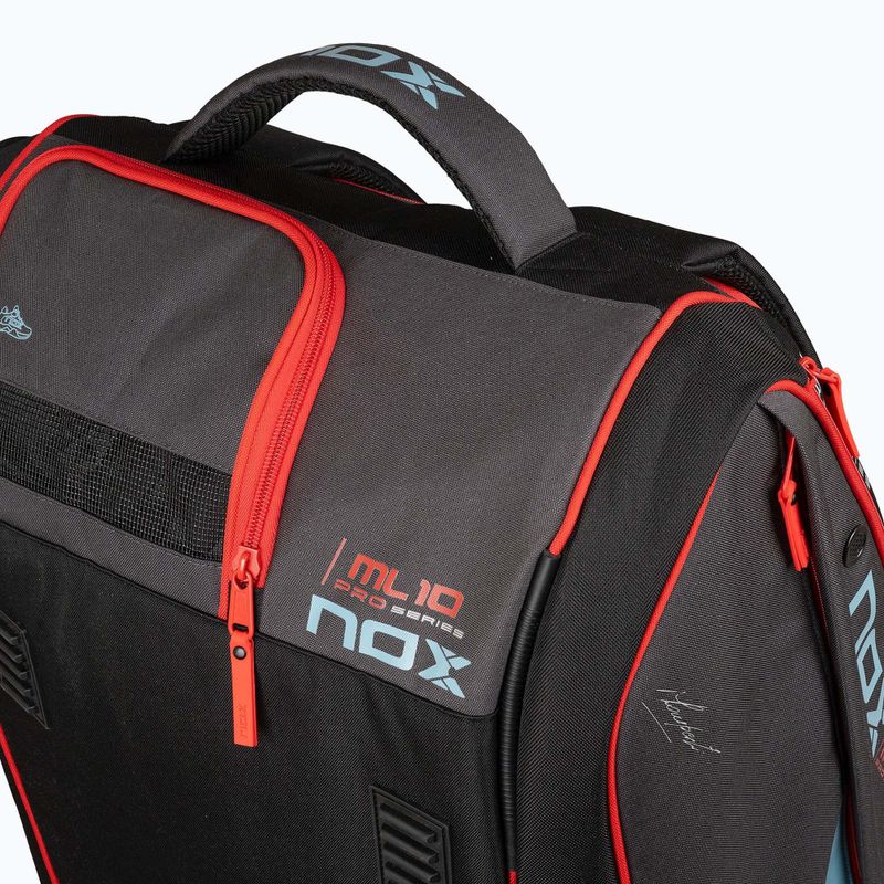 Borsa da padel NOX ML10 Competition XL Compact Padelbag 80 l grey/black/orange 9