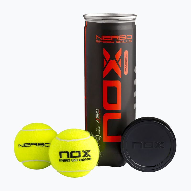 Palle da padel NOX Nerbo 3 pcs. yellow