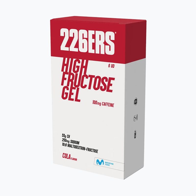 226ERS Gel energetico ad alto contenuto di fruttosio 6 x 80g caffeina 100mg cola